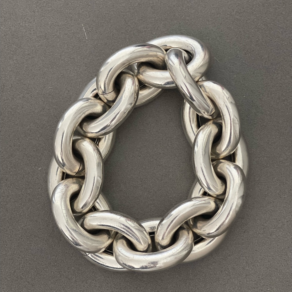 Bottega Veneta Sterling Silver Chain Link Bracelet 980$
